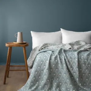 Муслінове покривало Levone 220 × 240 см (євро) М'ятний від Issimo