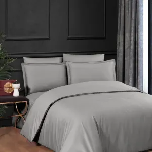 Постільна білизна Premium Satin 160 × 220 см (2 шт., сімейний) сімейна Lucca Ash від La Romano