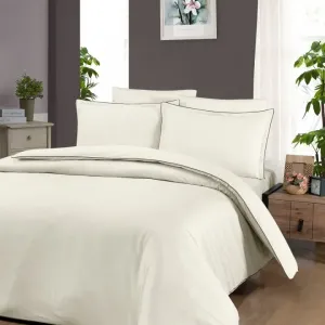 Постільна білизна Premium Satin 200 × 220 см (євро) Lucca Cream від La Romano