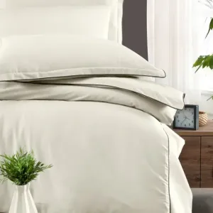 Alternative view of Постільна білизна Premium Satin 200 × 220 см (євро) Lucca Cream від La Romano