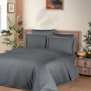 Постільна білизна Premium Satin 200 × 220 см (євро) Lucca Grey від La Romano
