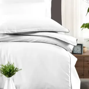 Alternative view of Постільна білизна Premium Satin 200 × 220 см (євро) Lucca White від La Romano