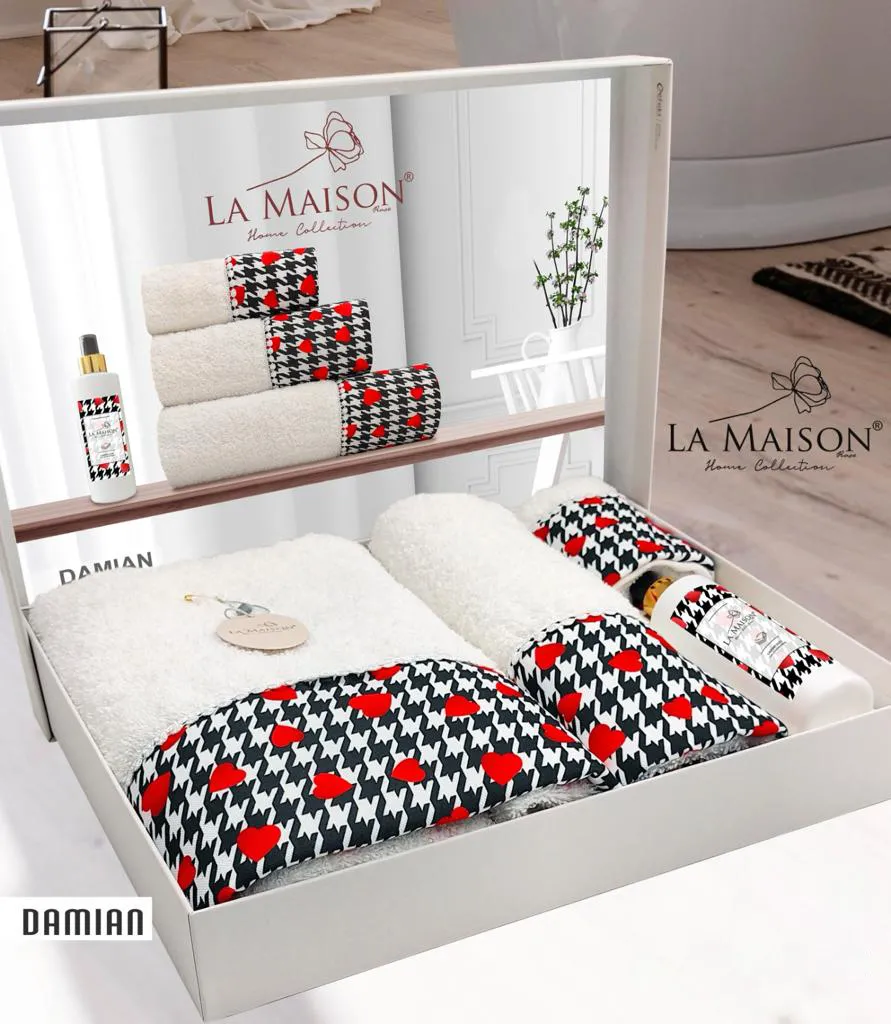 Подарунковий набір рушників, 3 шт. з ароматом Damian від La Maison
