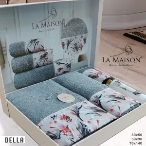 Подарунковий набір рушників, 3 шт. з ароматом Della Irmak від La Maison