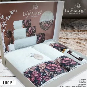 Подарунковий набір рушників, 3 шт. з ароматом Lucy від La Maison