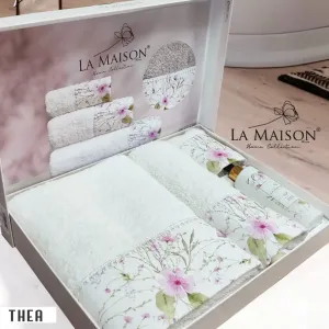 Подарунковий набір рушників, 3 шт. з ароматом Thea від La Maison