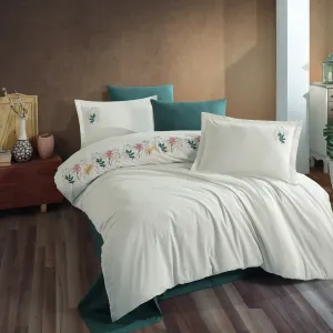 Постільна білизна Poplin 200 × 220 см (євро) Lara Krem від Maribor