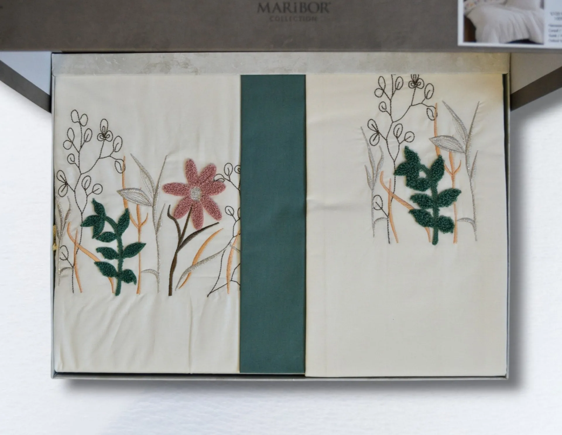 Постільна білизна Poplin 200 × 220 см (євро) Lara Krem від Maribor - Зображення 5