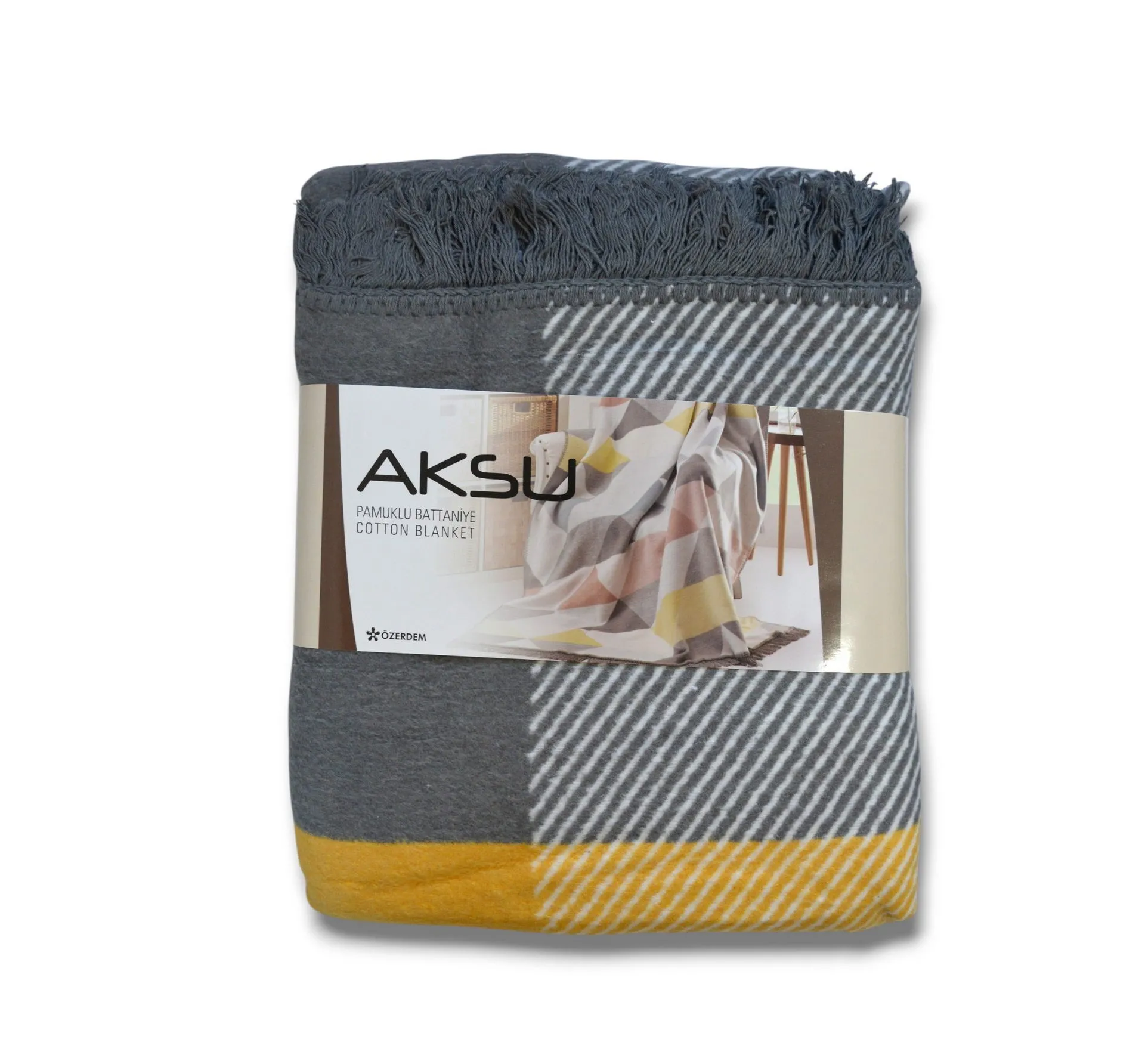 Плед Layka Sari 180 × 220 см Жовтий від Aksu - Зображення 4