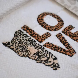 Alternative view of Подарунковий набір рушників, 3 шт. з вишивкою Leopar від Moss