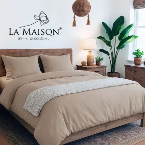 Постільна білизна Stonewashed 200 × 220 см (євро) Mariella Stone від La Maison
