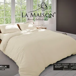 Постільна білизна Stonewashed 200 × 220 см (євро) Mariella Vanilla від La Maison