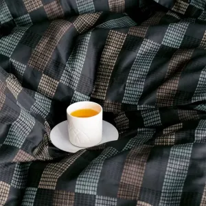 Alternative view of Комплект постільної білизни Cotton Satin 200 × 220 см (євро) Marone від Issimo