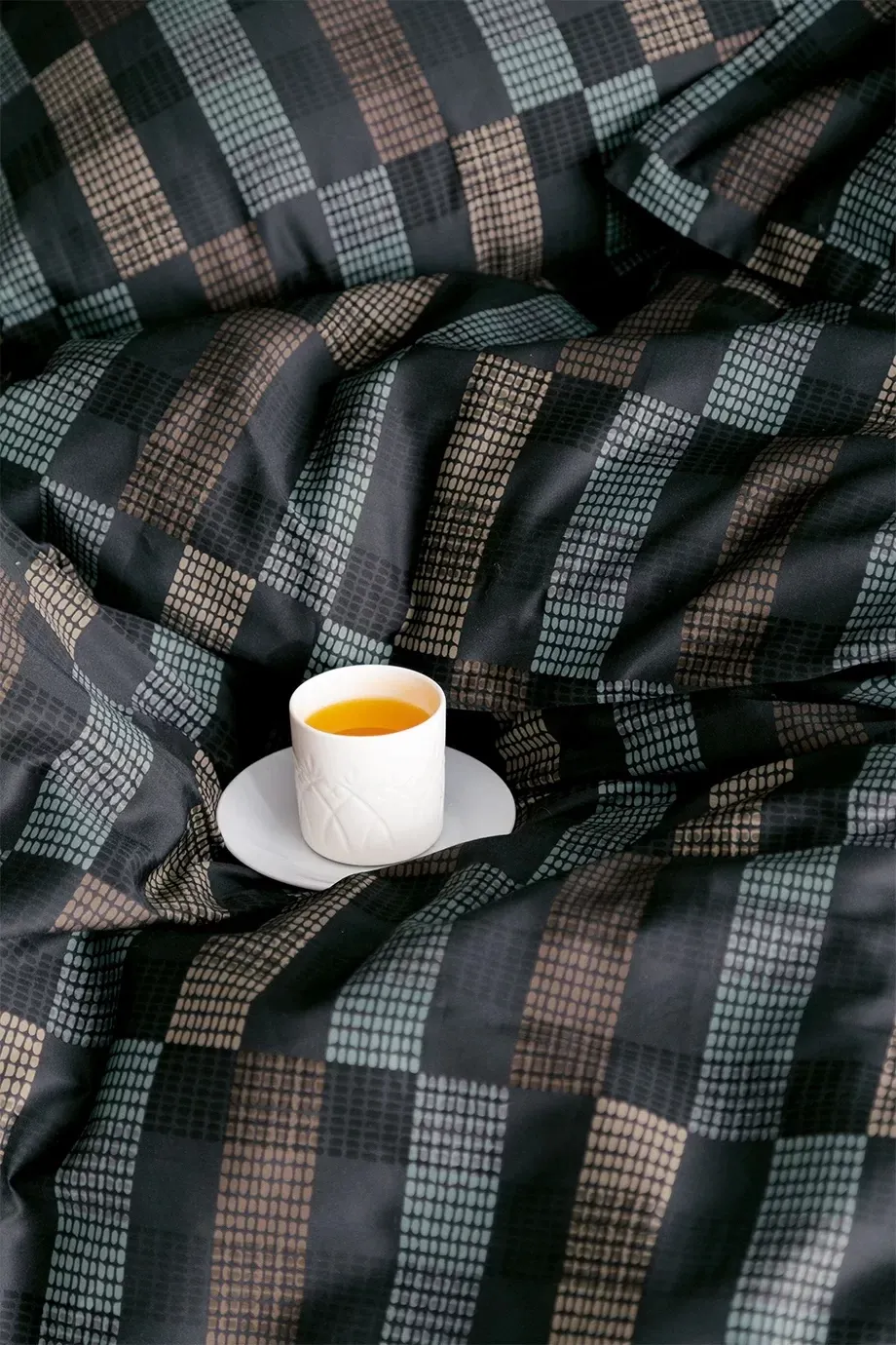 Комплект постільної білизни Cotton Satin 200 × 220 см (євро) Marone від Issimo - Зображення 2