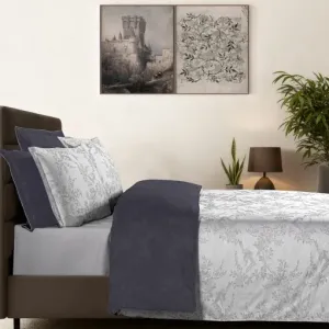 Alternative view of Постільна білизна Mona Premium Satin 300TC 200 × 220 см (євро) Merida Grey від La Romano