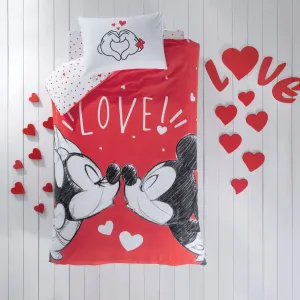 Постільна білизна Disney 160 × 220 см (полуторний) Minnie And Mickey Lovely від TAC