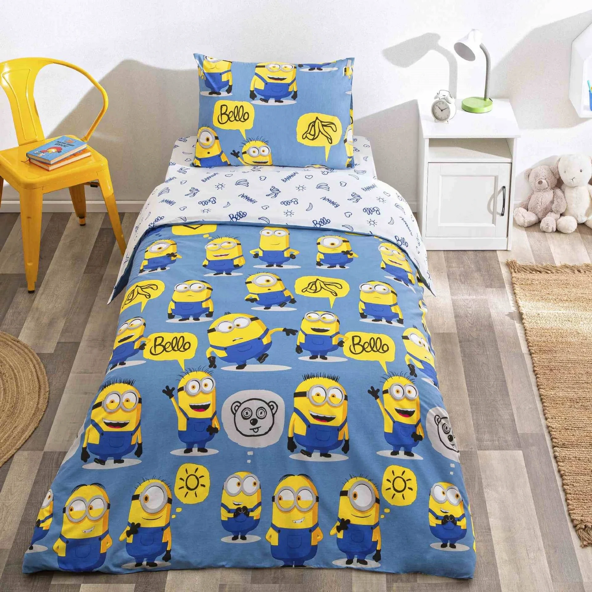 Постільна білизна Disney 160 × 220 см (полуторний) Minions Bananas від TAC