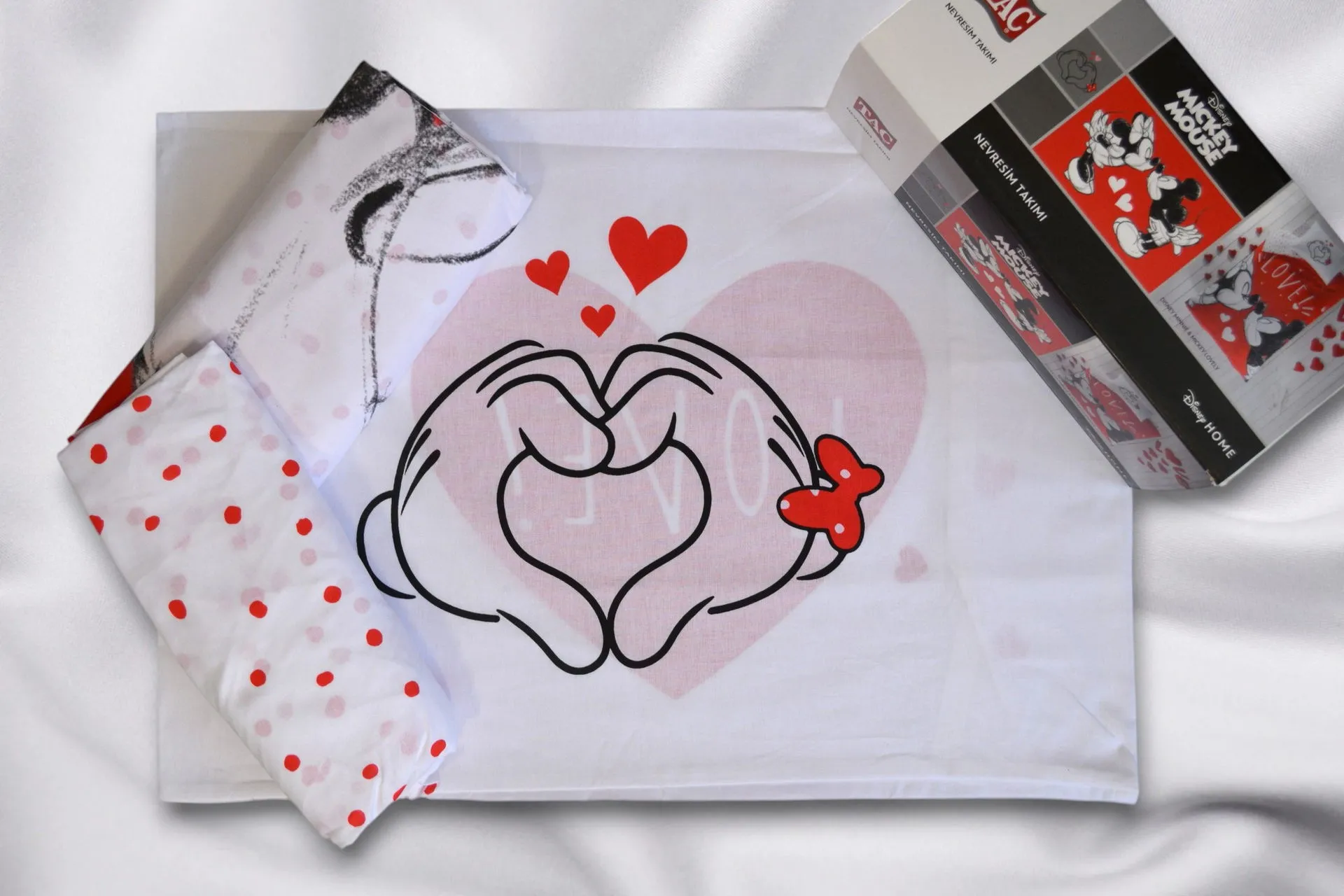 Постільна білизна Disney 160 × 220 см (полуторний) Minnie And Mickey Lovely від TAC - Зображення 3