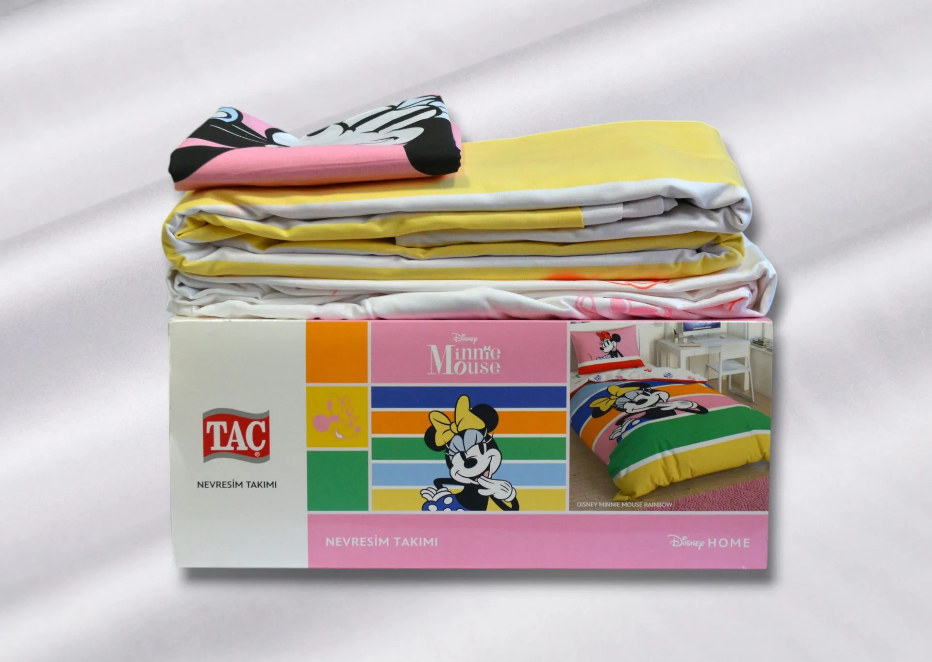 Постільна білизна Disney 160 × 220 см (полуторний) Minnie Mouse Rainbow від TAC - Зображення 5