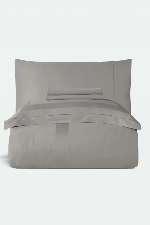 Постільна білизна Mona Premium Satin 300TC 200 × 220 см (євро) Montova Ash від La Romano - Зображення 6