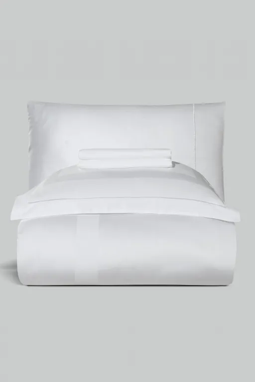 Постільна білизна Mona Premium Satin 300TC 200 × 220 см (євро) Montova White від La Romano - Зображення 5