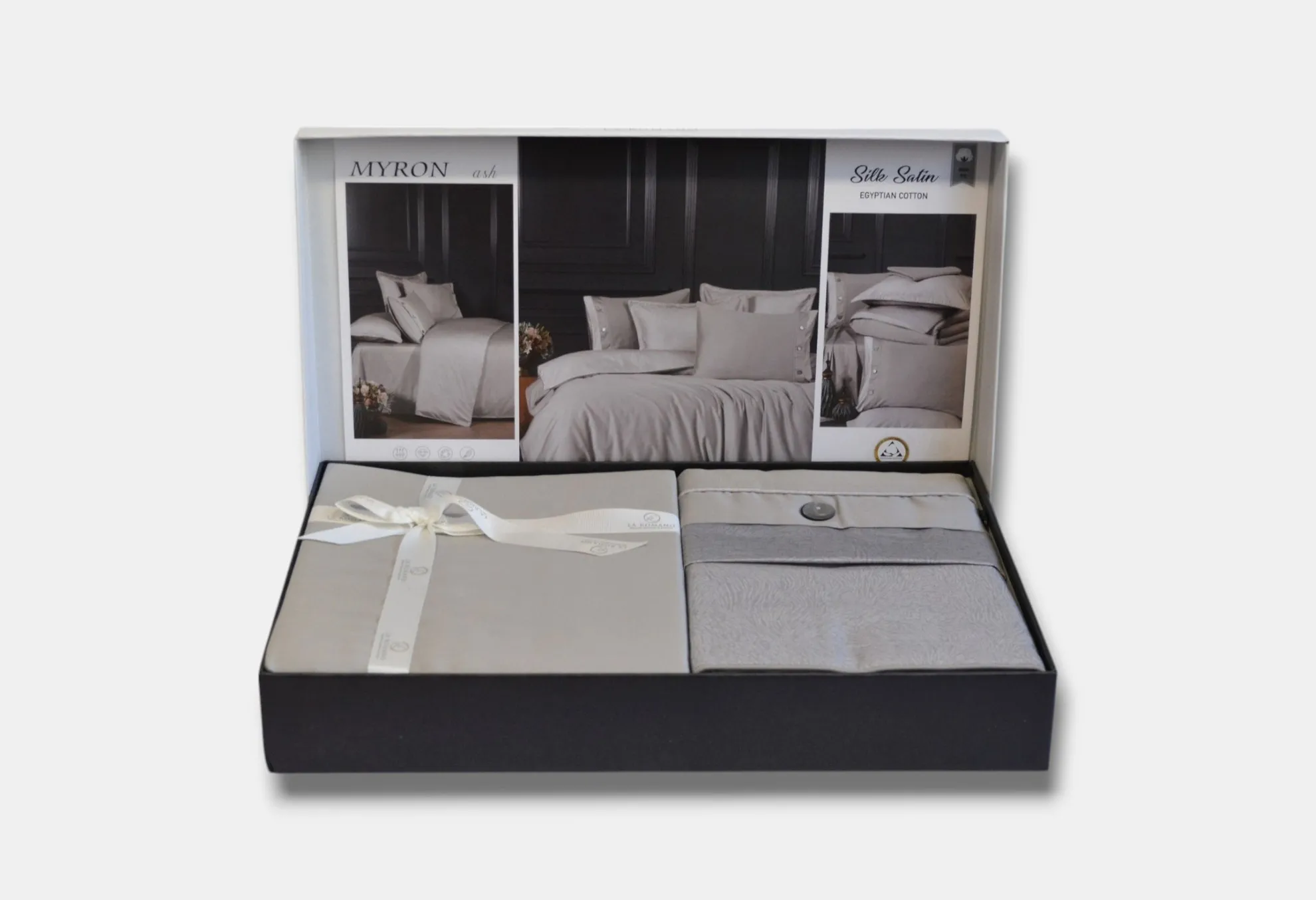 Постільна білизна Silk Satin 200 × 220 см (євро) Myron Ash від La Romano - Зображення 4