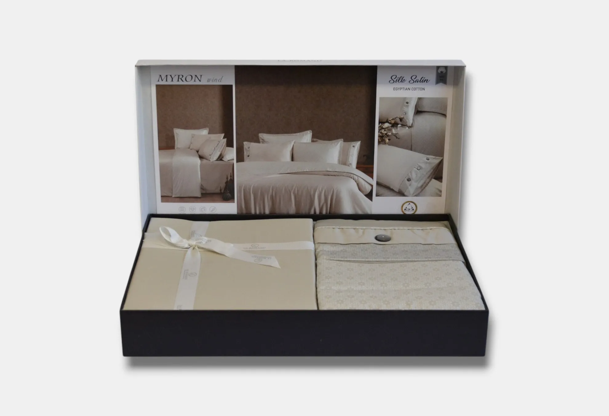 Постільна білизна Silk Satin 200 × 220 см (євро) Myron Wind від La Romano - Зображення 2