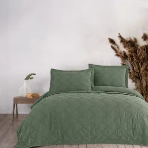 Покривало з наволочками Natural Creations 240 × 260 см (євро) Зелений від Maribor