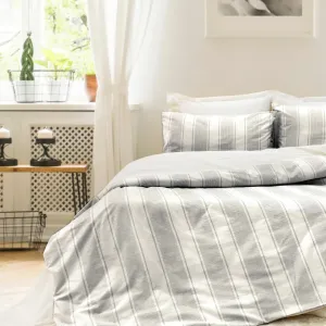 Постільна білизна Stonewashed Ranforce 200 × 220 см (євро) Nenas Antrasit від Saheser