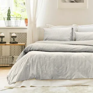 Постільна білизна Stonewashed Ranforce 200 × 220 см (євро) Nives Antrasit від Saheser