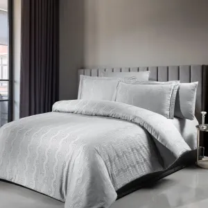 Постільна білизна Jacquard Satin 200 × 220 см (євро) Norel Grey від First Choice