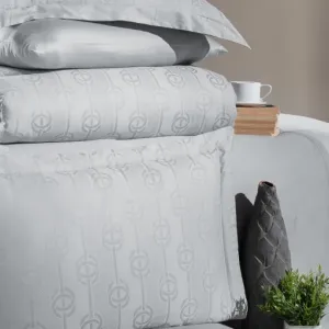 Alternative view of Постільна білизна Jacquard Satin 200 × 220 см (євро) Norel Grey від First Choice