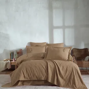Постільна білизна з покривалом 200 × 220 см (євро) Noris Mustard від Saheser