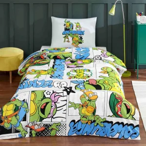 Постільна білизна Disney 160 × 220 см (полуторний) Ninja Turtles Four від TAC