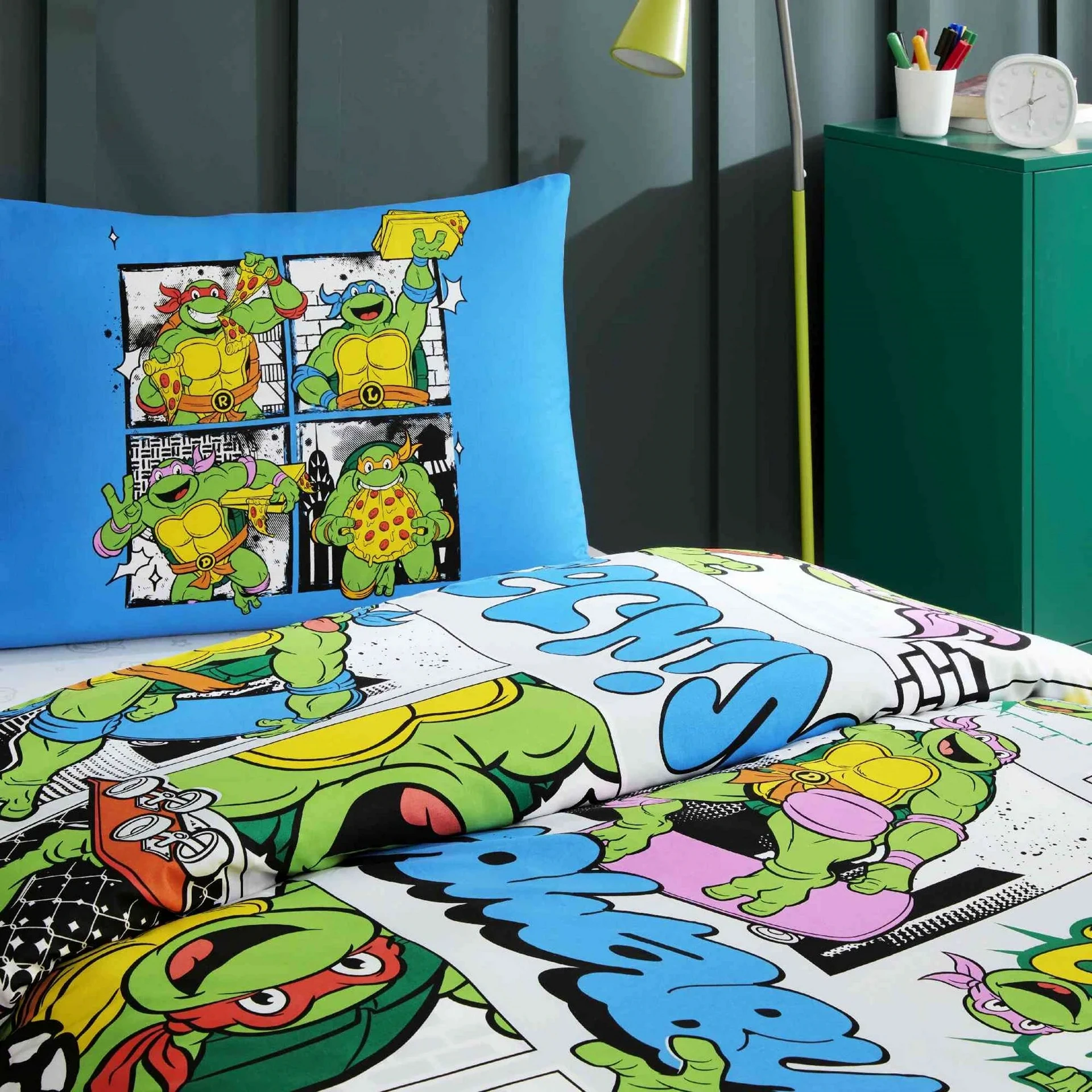 Постільна білизна Disney 160 × 220 см (полуторний) Ninja Turtles Four від TAC - Зображення 2