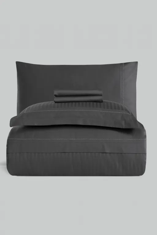 Постільна білизна Mona Premium Satin 300TC 200 × 220 см (євро) Orcella Grey від La Romano - Зображення 6