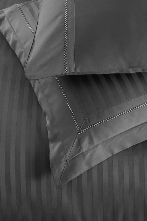 Постільна білизна Mona Premium Satin 300TC 200 × 220 см (євро) Orcella Grey від La Romano - Зображення 5