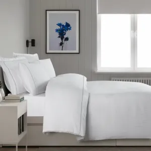 Alternative view of Постільна білизна Mona Premium Satin 300TC 200 × 220 см (євро) Orcella White від La Romano