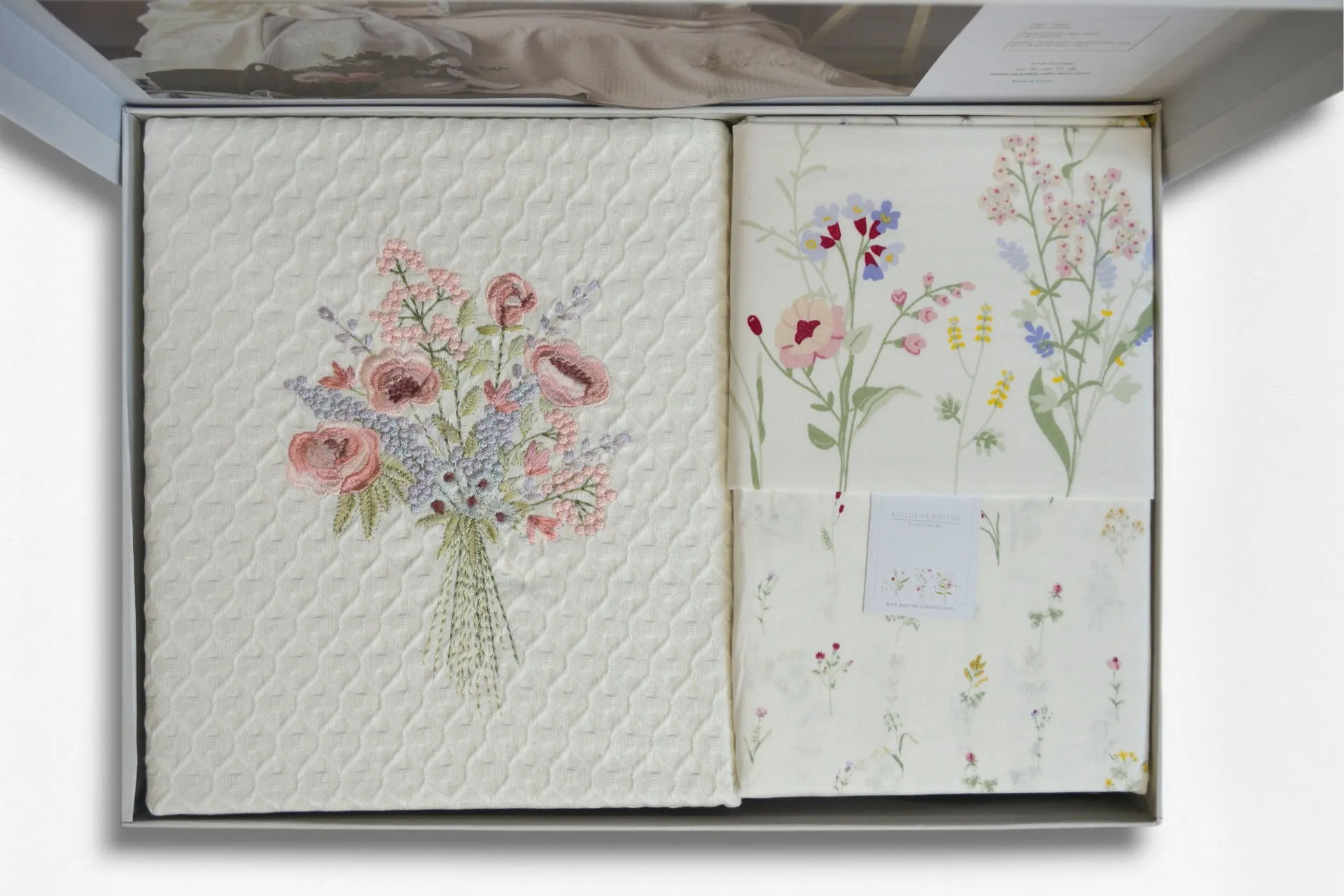 Постільна білизна з покривалом Paradise 220 × 240 см (євро) Ekru від Pupilla - Зображення 5