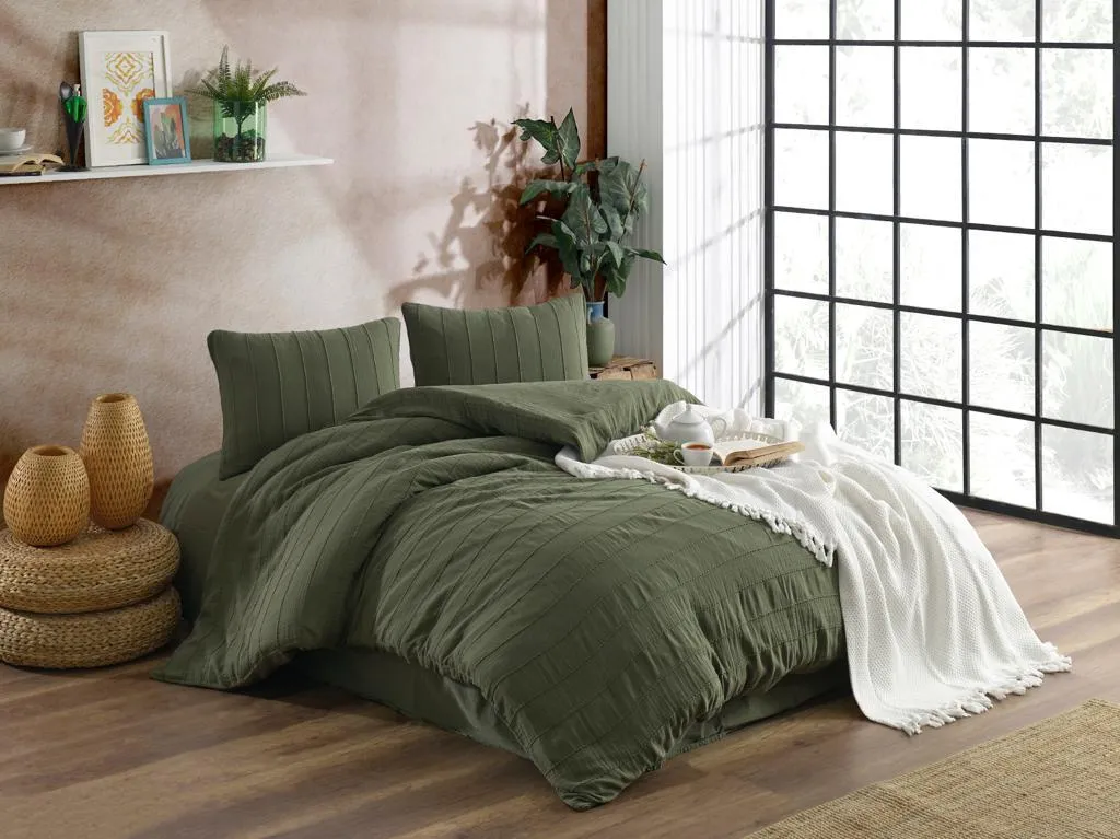 Постільна білизна Muslin Patara 200 × 220 см (євро) Yesil від Şikel