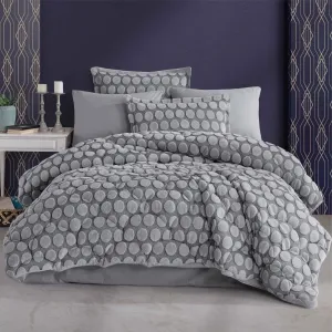 Комплект постільної білизни з ковдрою Wellsoft Perle 160 × 220 см (полуторний) Сірий від Clasy