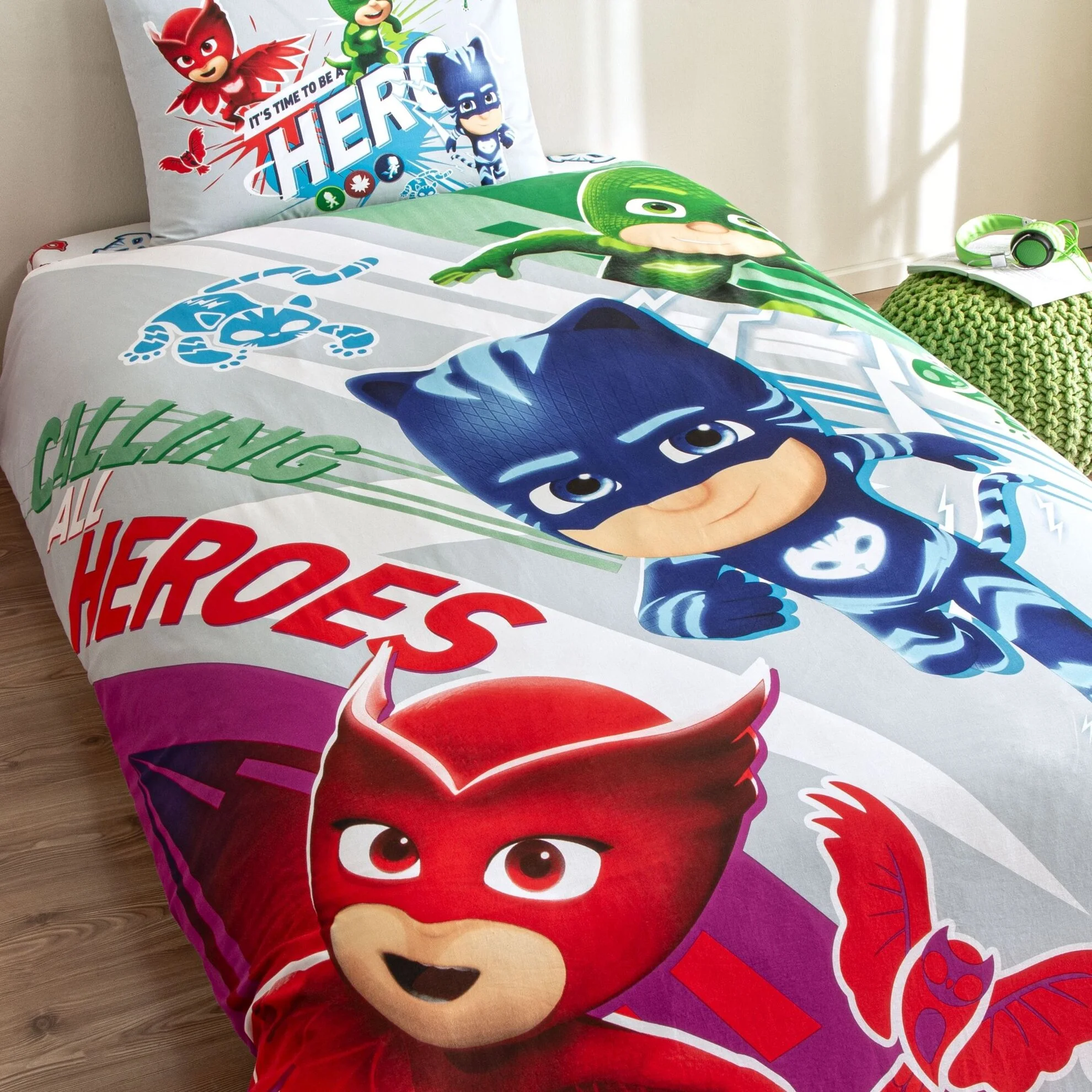 Постільна білизна Disney 160 × 220 см (полуторний) PJ Masks Super Team від TAC - Зображення 2