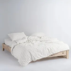 Постільна білизна Stonewashed 160 × 220 см (2 шт., сімейний) сімейний Point Snow White від Limasso
