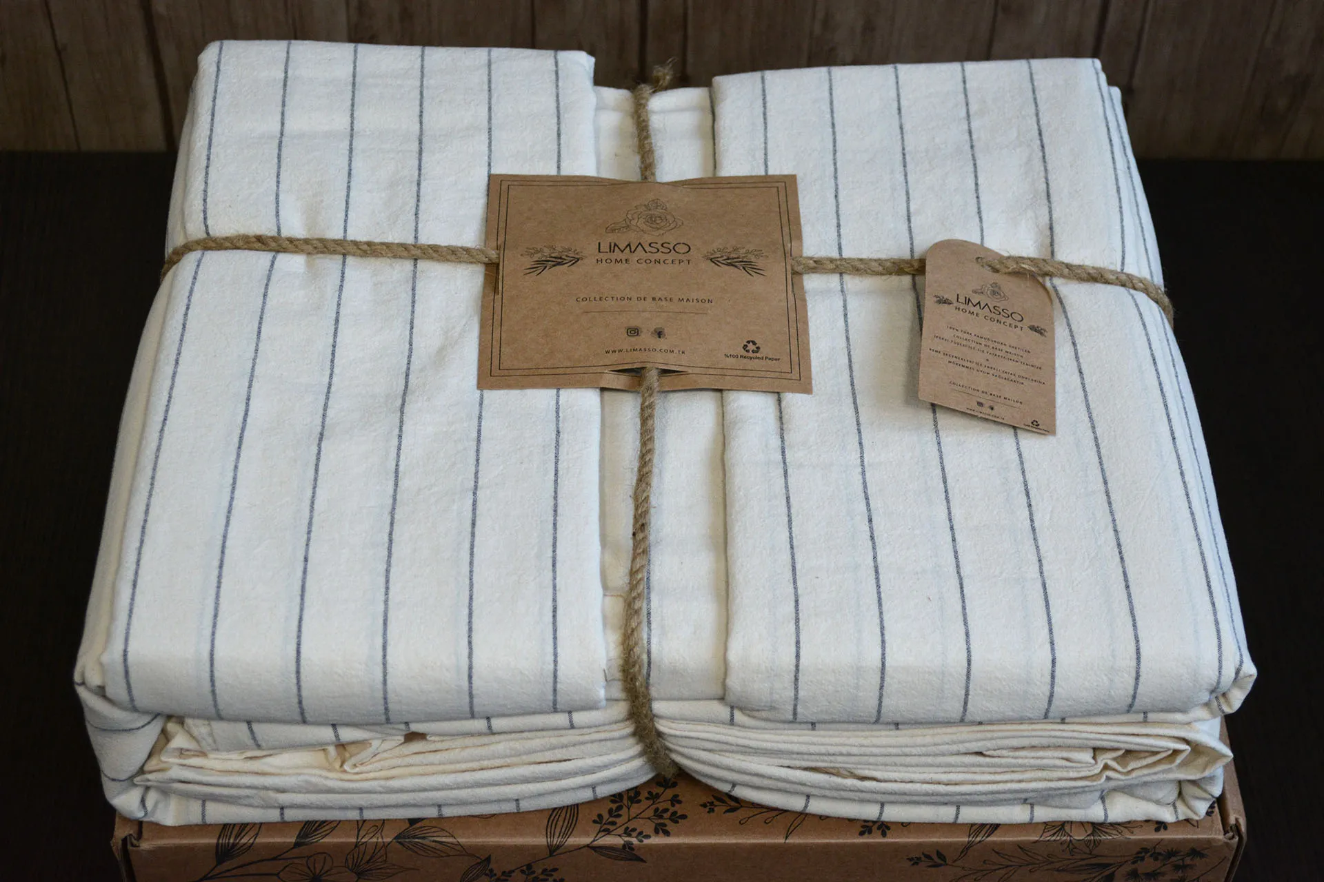 Постільна білизна Stonewashed 200 × 220 см (євро) Pur Coton від Limasso - Зображення 4