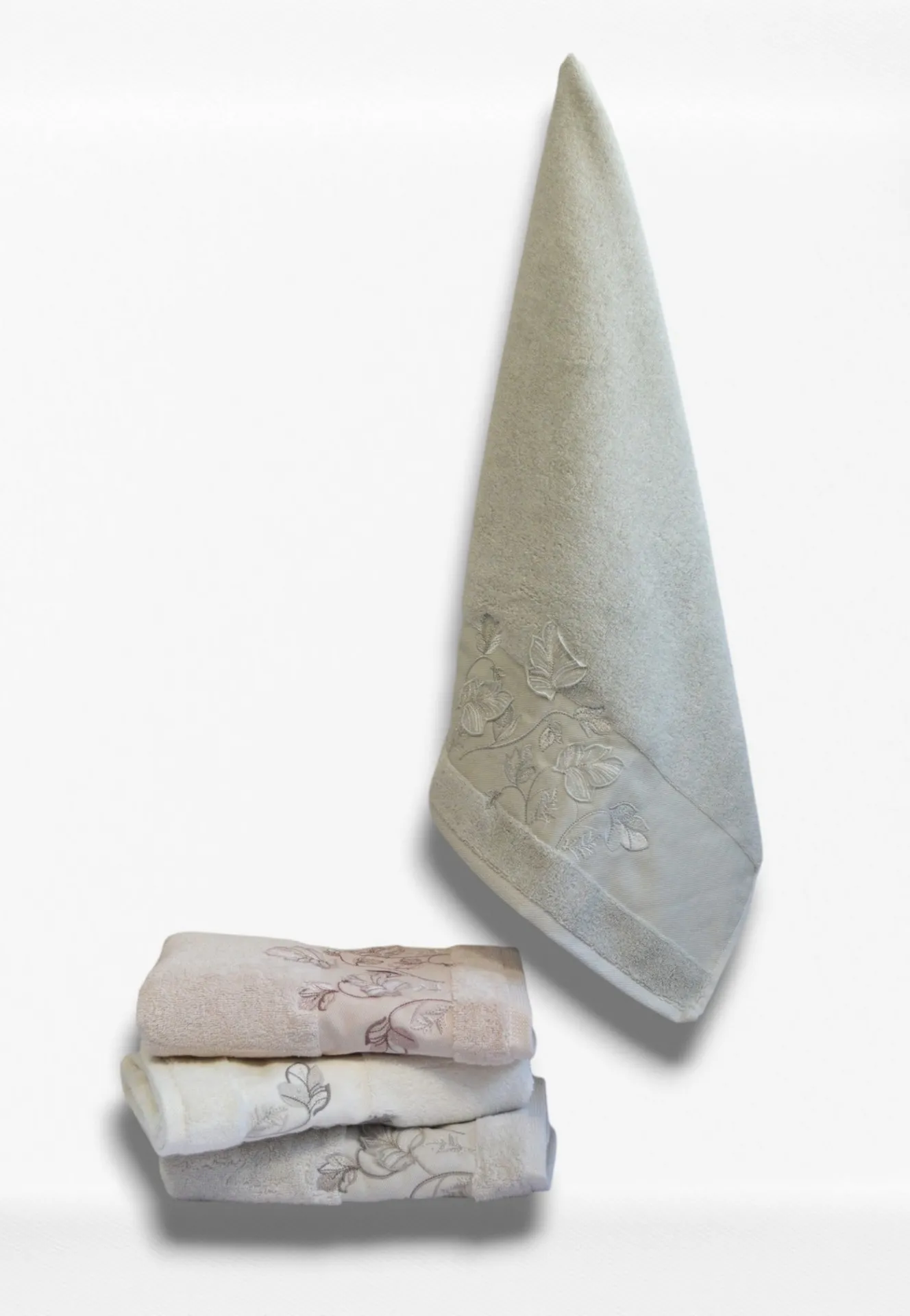 Набір рушників з вишивкою 70×140 см Rana Leaf від Pupilla - Зображення 4