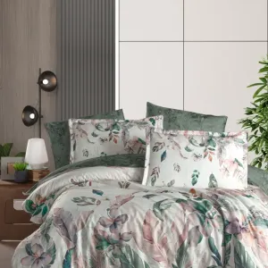 Постільна білизна Premium Satin 200 × 220 см (євро) Reneta Green від La Romano