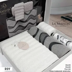 Подарунковий набір рушників, 3 шт. з ароматом Roy Gri від La Maison