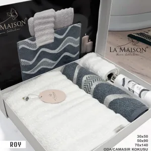 Подарунковий набір рушників, 3 шт. з ароматом Roy K. Gri від La Maison