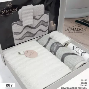 Подарунковий набір рушників, 3 шт. з ароматом Roy Krem від La Maison