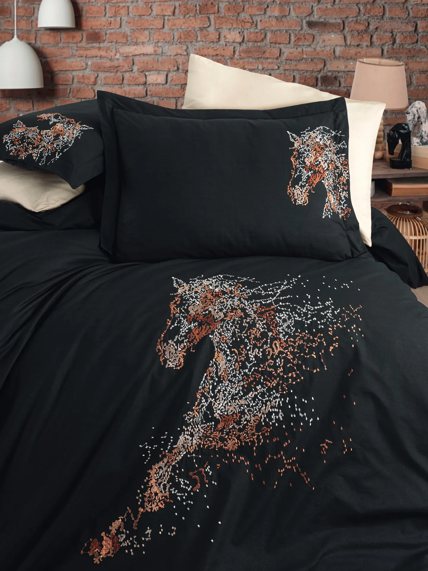Постільна білизна Poplin 200 × 220 см (євро) Royal Siyah від Maribor - Зображення 2
